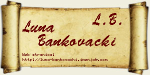 Luna Bankovački vizit kartica